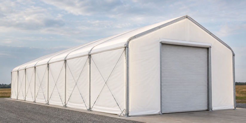 Sonderhalle mit offenem Stahltragwerk